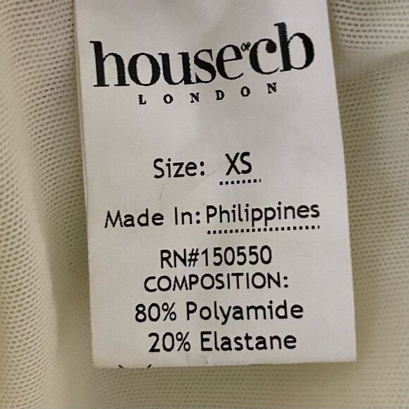House Of CB Valentina Asymmetric Cutout Bodycon Midi Dress NWT Size Extra Small - Picture 5 of 7